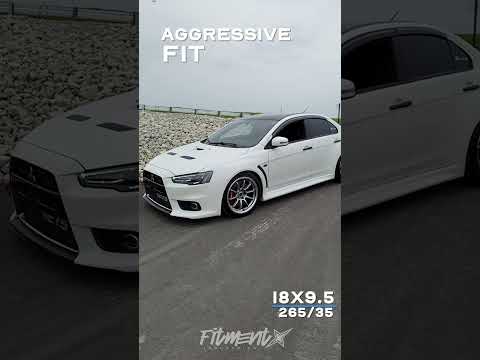 2010 Mitsubishi Lancer Evolution GSR with 18x9.5 Rays 2010 Mitsubishi Lancer Evolution GSR with 18x9.5 Rays
