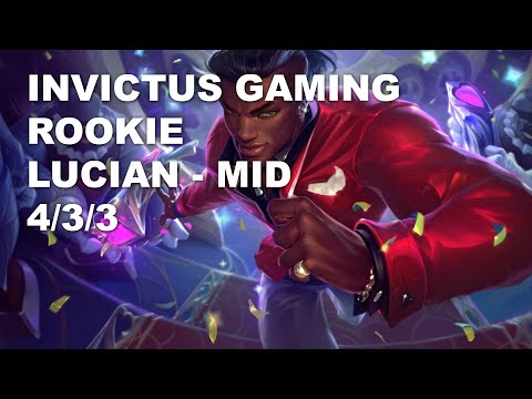 Invictus Gaming Rookie Mid Lucian vs Ryze - KR Challenger Patch 10.9