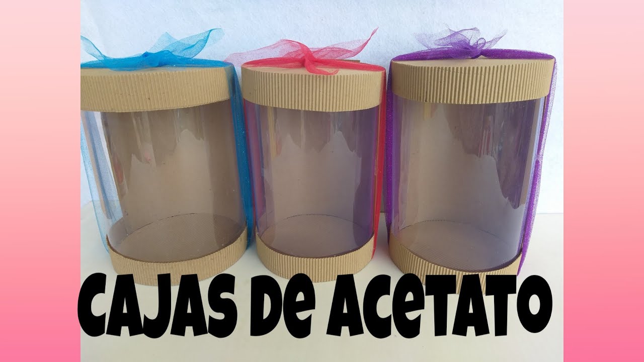 Realizando Cajas de Acetato cilíndricas. Paso a paso, facilisimo.