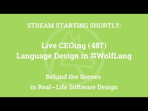 Live CEOing Ep 487: Language Design in Wolfram Language [Once, Typesetting and More]