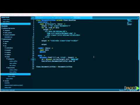 Building an Application with CoffeeScript Tutorial Local Events | packtpub com