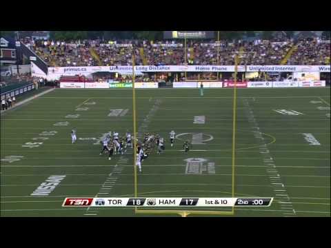 CFL Recap: Toronto 32, Hamilton 37 - August 13, 2011