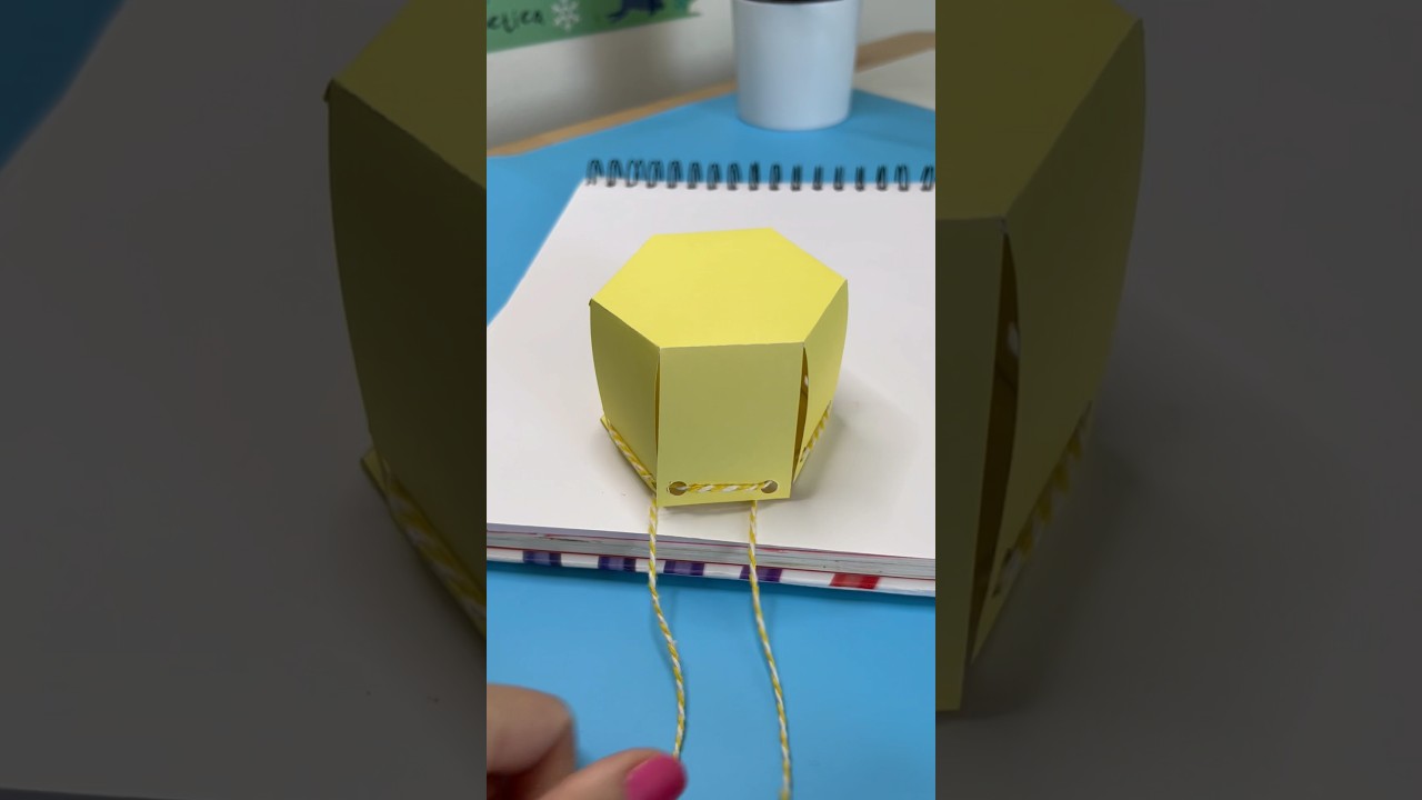 DIY hexagonal prism pull-up net. Easy stem project #3dshapes #math #mathteacher #stem #tutorial #diy