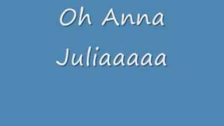 Anna Julia Letra