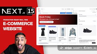 🔴 Let's build a Full Stack E-Commerce App with NEXT.JS 15 (Sanity, Stripe, Clerk, Tailwind, TS)