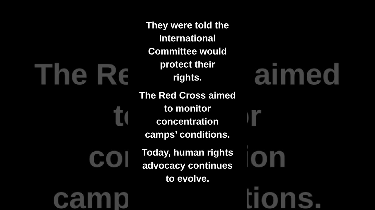 They were told the International Committee would protect their rights.