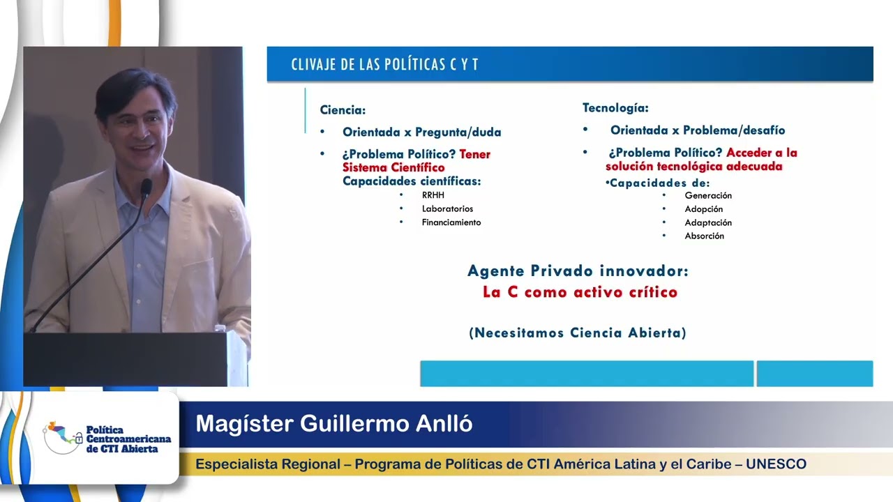 Magíster Guillermo Anlló expone sobre enfoques actuales para el diseño de políticas de CTI