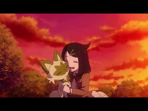 sprigatito being annoyed by liko for 16 seconds - pokemon horizon englishdub 🌸🐾💕
