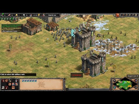 85 Longbows 34 Minute Britons 4tc boom Build Order 6 Castles (3deer)