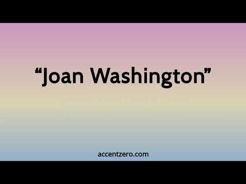 Pronounce "Joan Washington" - Brazilian accent vs. native U.S.