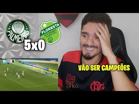 PALMEIRAS 5 X 0 FLORESTA NA COPINHA MELHORES MOMENTOS REACT