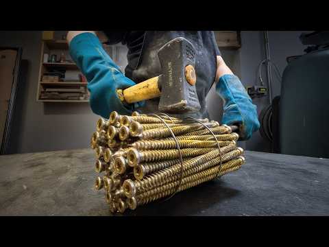 From 70 Screws to Damascus Knife – Full Build Process