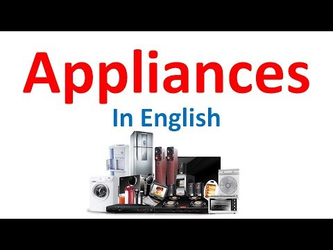 Elettrodomestici inglesi - Appliances - Inglese per principianti