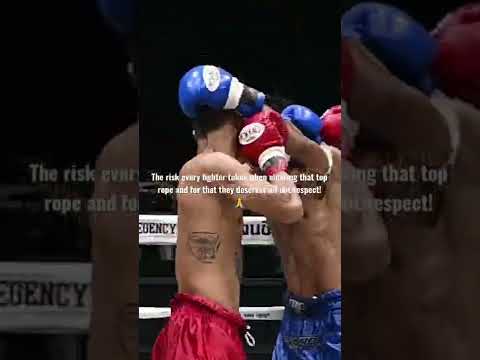 The risk every fighter takes when clearing that 🔝rope and for that they deserves our rspct #shorts