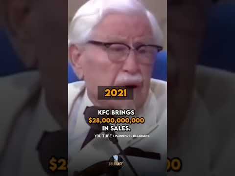 KFC  Then and now #Colonel Harland David Sanders #kfc chicken #shorts