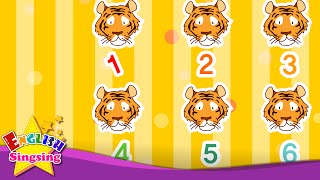 How many tiger? lions? (Counting animals) - English education song for Kids - Let's sing with lyrics