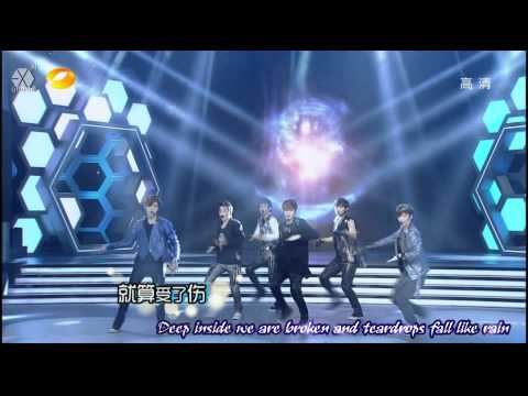 [ENG/中字/CUT/HD] 120609 EXO-M MAMA Live @ Happy Camp 快乐大本营现场表演