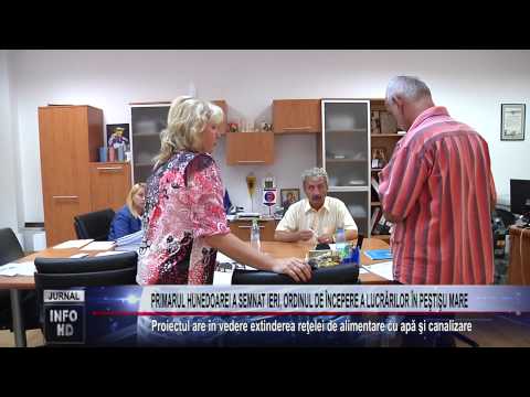PRIMARUL HUNEDOAREI A SEMNAT IERI, ORDINUL DE ÎNCEPERE A LUCRĂRILOR ÎN PEŞTIŞU MARE