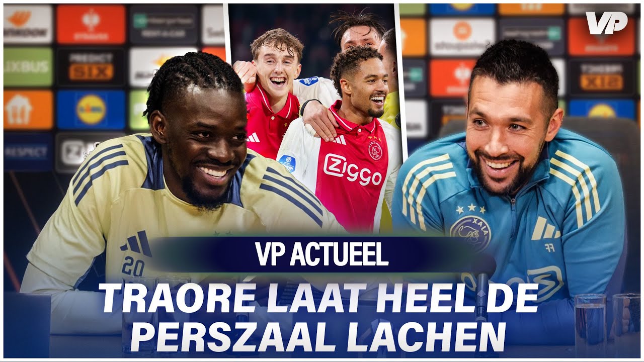 Thumbnail for article: Traoré en Farioli blikken vooruit: 'En we hebben de Ajax-kleedkamer aangepast'