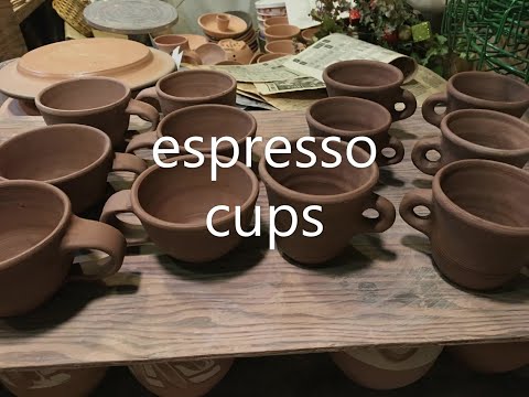 Making/throwing pottery ESPRESSO CUPS (420 potters journal)
