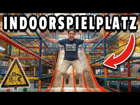 WE'RE SLIDED IN THE ABANDONED INDOOR PLAYGROUND!