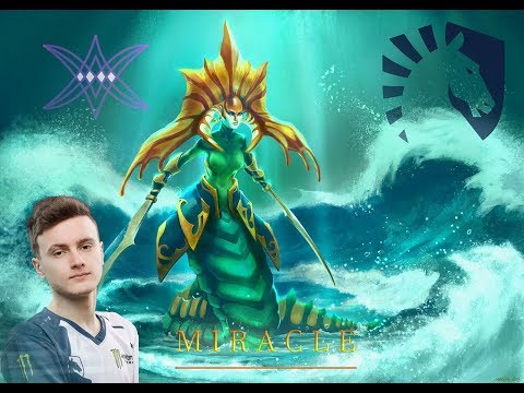Liquid MIRACLE | Naga Siren Massive Creeping and Tower Push | Dota 2 Pro Circuit
