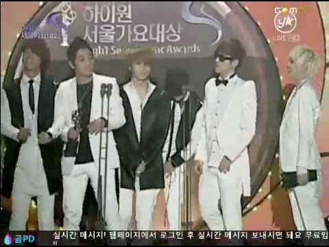 [100203 HQ] BEAST Wins Newcomer Award @ 19th Seoul Music Awards