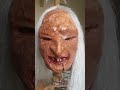 Making Wrong Turn mask in 15 seconds #Shorts #wrongturn #mask #diy #papercraft #papermache
