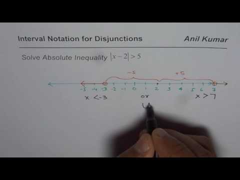 Solution of Absolute Inequality with Interval Notation