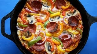 Easy Pan Pizza - Foolproof Crust - Healthier, Low-Fat Pan Pizza!