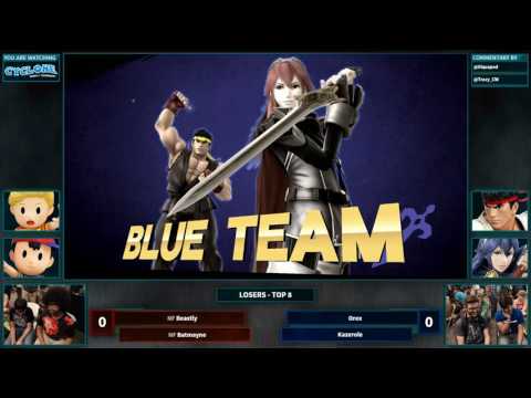 Cyclone 1 - Beastly + Batmayne vs Orex + Kazerole - Losers Eighths Smash 4