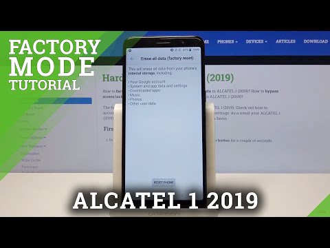 How to Factory Reset ALCATEL 1 (2019) – Wipe Data / Erase Content