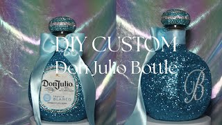 DIY Glitter Don Julio Bottle + Pearl Letter