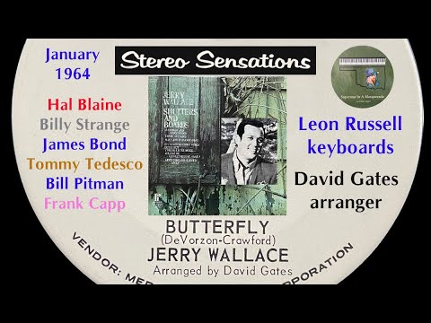 Jerry Wallace "Butterfly" STEREO 1964 David Gates Leon Russell Hal Blaine Billy Strange