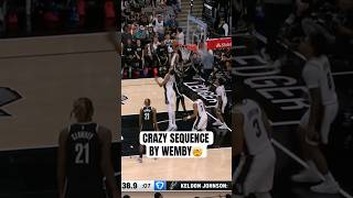 Wemby with 2 blocks and a deep three 😳