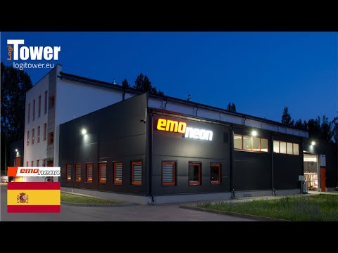 LOGITOWER: EMO NEON - almacenamiento de plexiglass y chapa metálica