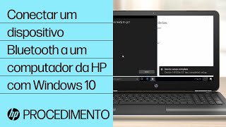 Conectar um dispositivo Bluetooth a um computador da HP com Windows 10 | HP Support