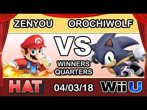 HAT 16 - eM | Zenyou (Mario) Vs. orochiwolf (Sonic) Winners Quarters - Smash 4