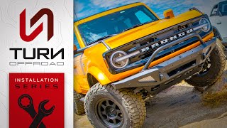 Turn Offroad's Ford Bronco Front Grill and Headlight Removal installation guide.