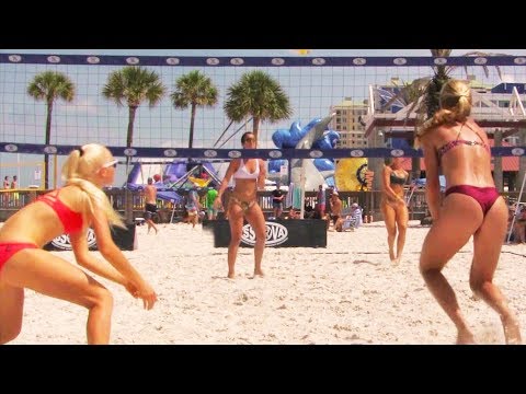 BEST BEACH VOLLEYBALL RALLIES | Women's Open | Clearwater Beach FL 2019 Video