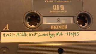 Avail - Predictable/Tuning (live 1995) (audio only)