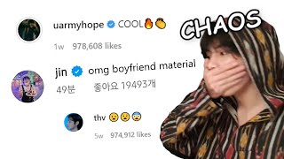 BTS being a chaotic mess on instagram #2