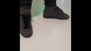 Martin Margiela Black Glitter Future High-Top Sneakers | Maison Eclat-Avantgarde