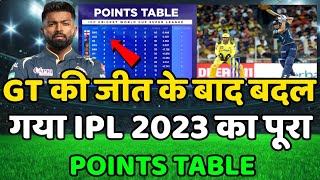 IPL 2023 Today Points Table | CSK vs GT After Match Points Table | Ipl 2023 Points table | Gt vs Csk