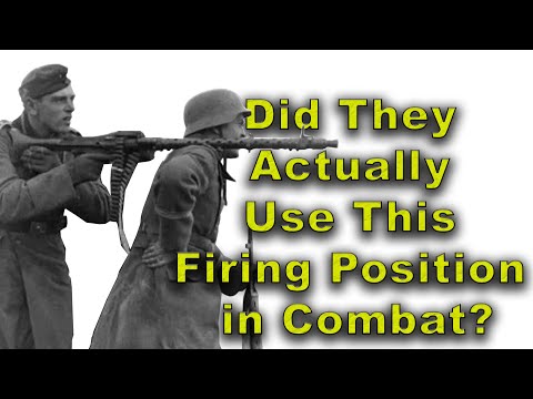 WWII MG42/MG34 Standing Fire Position with buddy-support – Real or Just for Show?