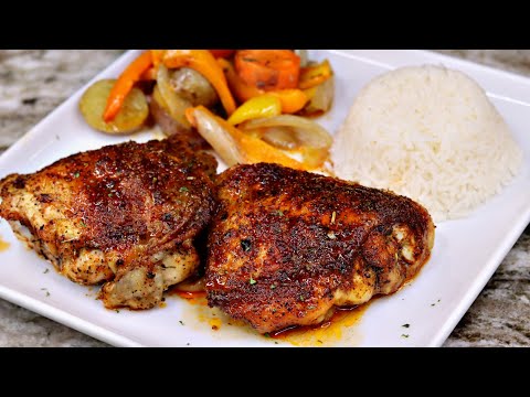 The Juiciest Baked Chicken Thighs Recipe