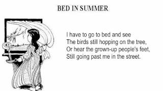 A Child&#39;s Garden of Verses Bed in Summer