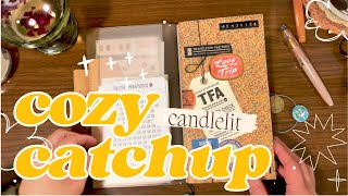 🍵 Cozy catchup: what's in InCoWriMo stappo, march purple ink + traveler’s notebook flipthrough