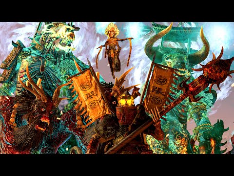 JADE BLOODED VAMPIRES vs CHAOS DWARFS - TotalWar Warhammer 3 cinematic battle