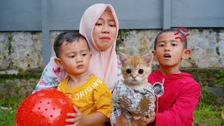 Download lagu HELPING A CAT THAT FALLS INTO A DRAIN 🐈 Take the cat to the vet mp3